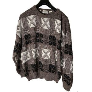Vintage Oggie Mode Italy sweater crew neck pullover wool blend men's size XL 54